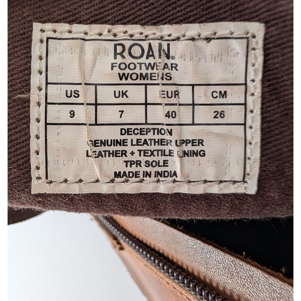 Roan by Bed Stu Deception Womens Boots Brown Leather Lace Side-Zip Size 9 - Picture 7 of 12